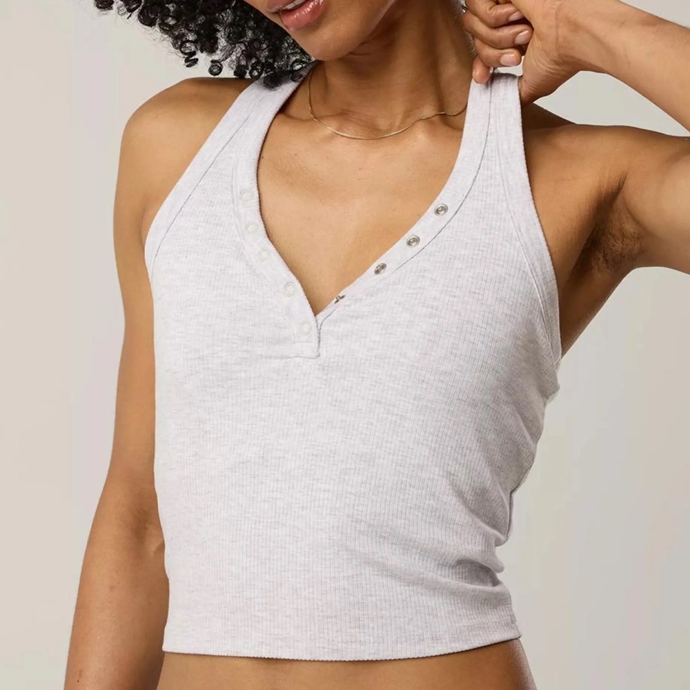 aerie heavy weight thumbs up tank top